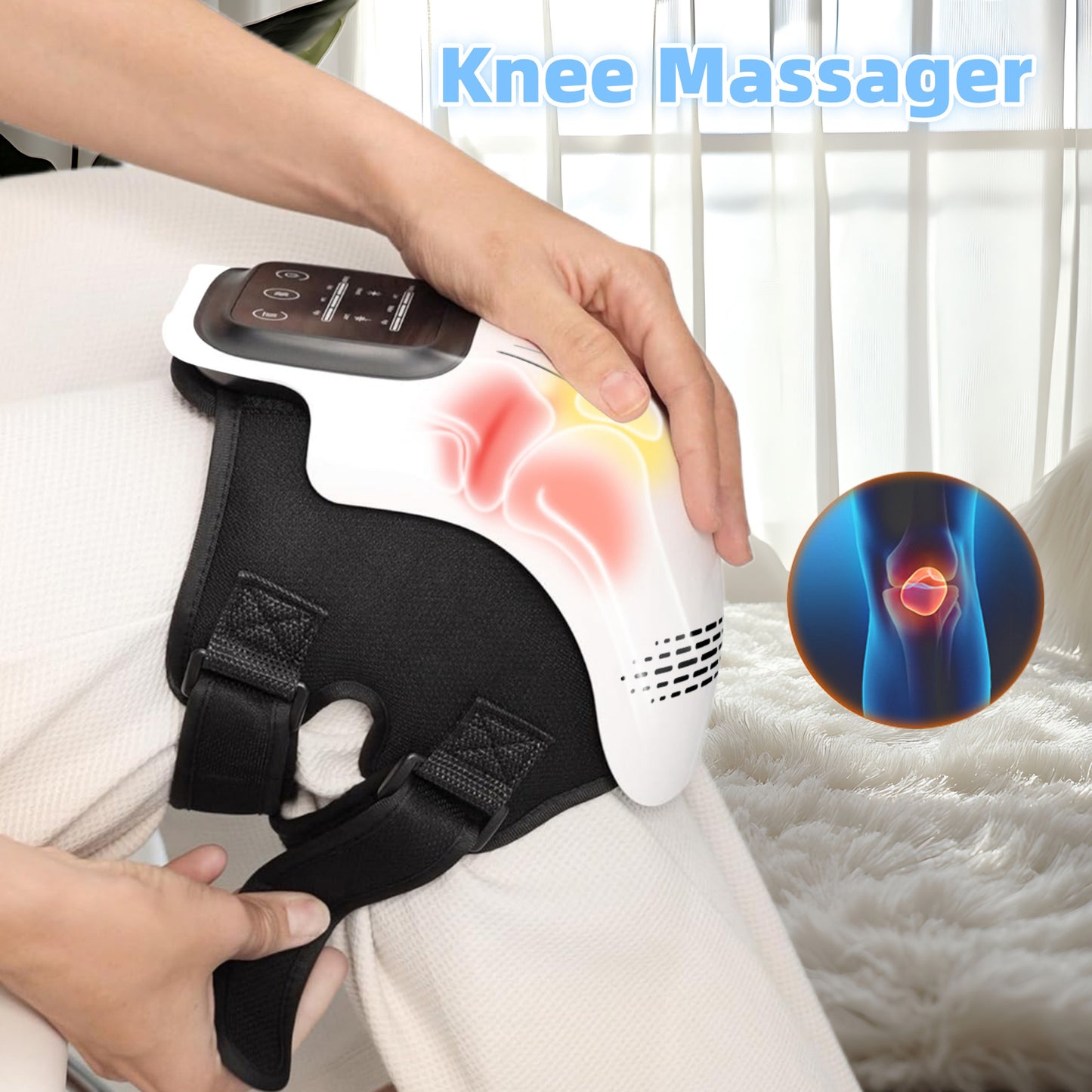 Electric Heating Knee Massage Infrared Laser Vibration
